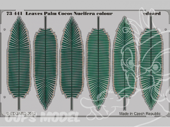 Eduard photodecoupe diorama 73441 Feuilles Palm Cocos Nucifera 1/72