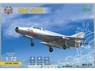 MODELSVIT maquette avion 72021 MiG-21F (Izdeliye "72") chasseur supersonique soviétique 1/72
