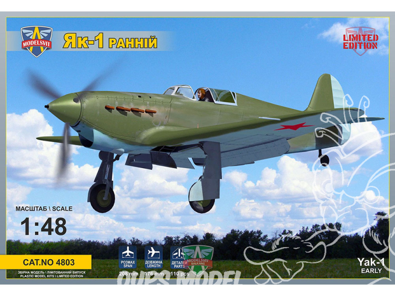 MODELSVIT maquette avion 4803 Yak-1 Early version 1/48