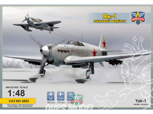 MODELSVIT maquette avion 4802 Chasseur soviétique Yak-1 sur skis 1/48