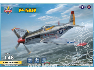 MODELSVIT maquette avion 4817 P-51H Mustang 1/48