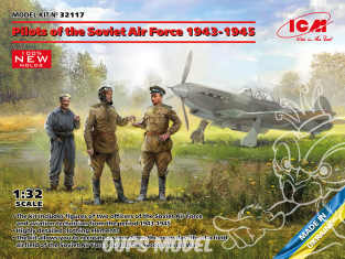 Icm maquette avion 32117 Pilotes de l'armée de l'air soviétique 1943-1945 1/32