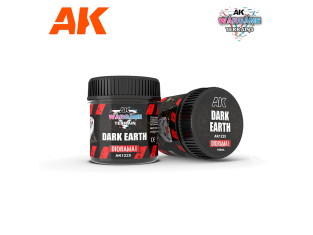 AK interactive ak1225 TERRE NOIRE TERRAINS DE WARGAME 100ML