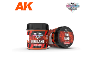 AK interactive ak1218 TERRE DE FEU TERRAINS DE WARGAME 100ML