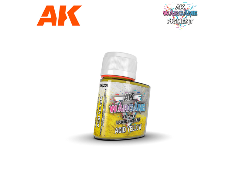 Ak interactive Pigments AK1201 JAUNE ACIDE PIGMENT LIQUIDE ÉMAIL 35ml