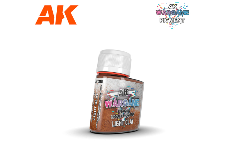 Ak interactive Pigments AK1210 ARGILE LÉGÈRE PIGMENT LIQUIDE ÉMAIL 35ml