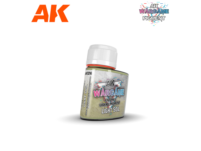 Ak interactive Pigments AK1216 SOL LÉGER PIGMENT LIQUIDE ÉMAIL 35ml