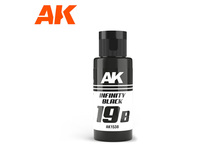 Ak interactive peinture AK1538 DUAL EXO 19B NOIR INFINI 60ml