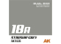 Ak interactive peinture AK1535 DUAL EXO 18A STARSHIP GRIS 60ml.