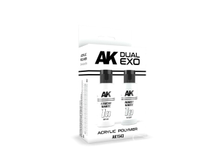 Ak interactive peinture AK1543 DUAL EXO SET 1 1A XTREME BLANC ET 1B ROBOT BLANC 2x60ml.