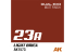 Ak interactive peinture AK1582 ENSEMBLE DE DÉCOR DOUBLE EXO 23 23A BRIQUE CLAIRE ET 23B BRIQUE FONCÉE 2x60ml.