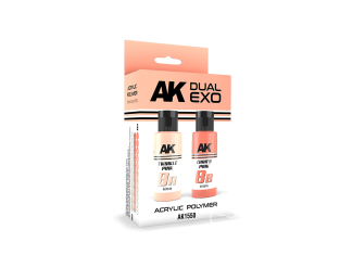 Ak interactive peinture AK1550 DUAL EXO SET 8 8A TWINKLE PINK ET 8B CHAR’S ROSE 2x60ml.