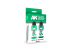 Ak interactive peinture AK1556 DUAL EXO SET 12 12A VERT ALIEN &amp; 12B VERT VIRIDE 2x60ml.