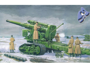 TRUMPETER maquette militaire 02307 CANON LOURD SOVIETIQUE TYPE B