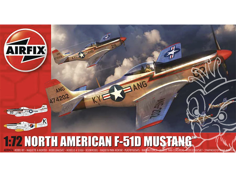 Airfix maquette avion A02047A North American F-51D Mustang 1/72