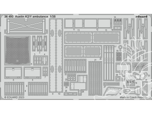 Eduard photodecoupe militaire 36493 Amélioration Austin K2/Y Ambulance Airfix 1/35