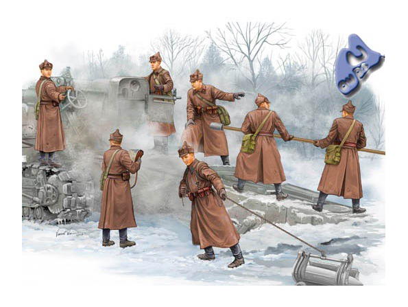 Trumpeter maquette militaire 00427 ARTILLEURS SOVIETIQUES EN ACT