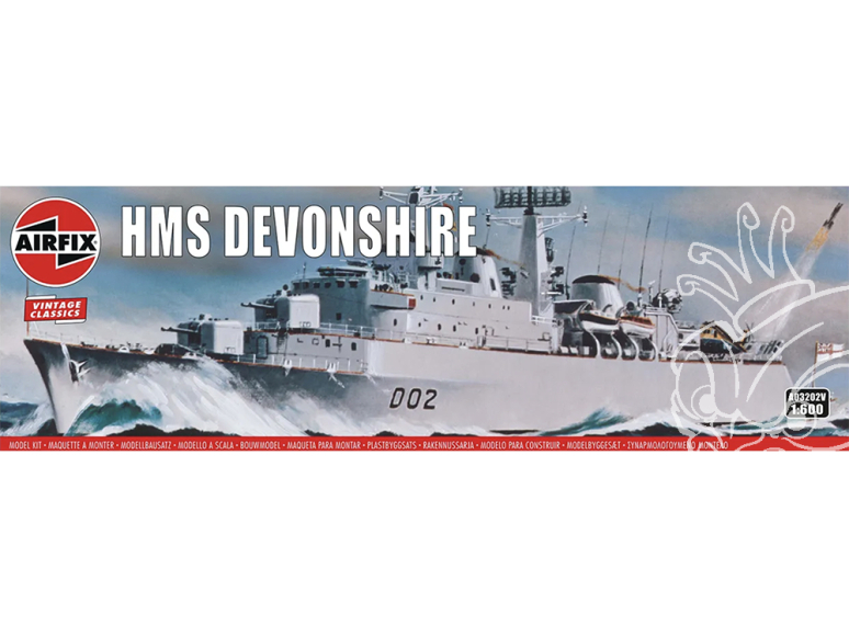 AIRFIX maquette Bateau A03202V HMS Devonshire 1/600