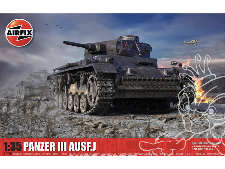 Airfix maquette militaire A1378 Panzer III AUSF J 1/35