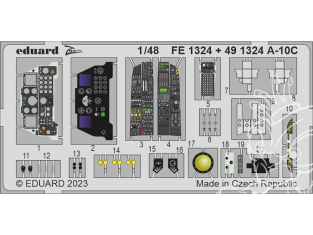 EDUARD photodecoupe avion FE1324 Zoom amélioration A-10C Hobby Boss 1/48
