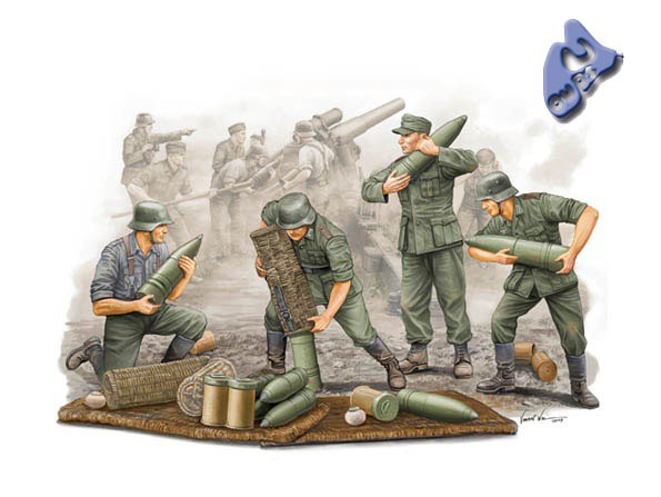 Trumpeter maquette militaire 00426 ARTILLEURS ALLEMANDS EN ACTIO