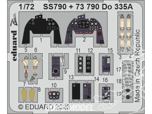 Eduard photodecoupe avion 73790 Amélioration Dornier Do 335A Hobby 2000 / Dragon 1/72