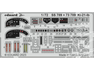 Eduard photodecoupe avion SS789 Zoom amélioration Ki-21-lb Icm 1/72