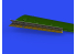 Eduard kit d&#039;amelioration avion brassin Print 648817 Volets d&#039;atterrissage F4F-4 Eduard 1/48