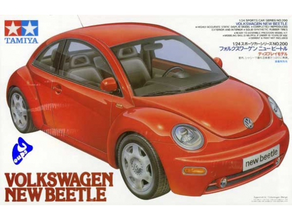tamiya maquette voiture 24200 new beetle 98 1/24