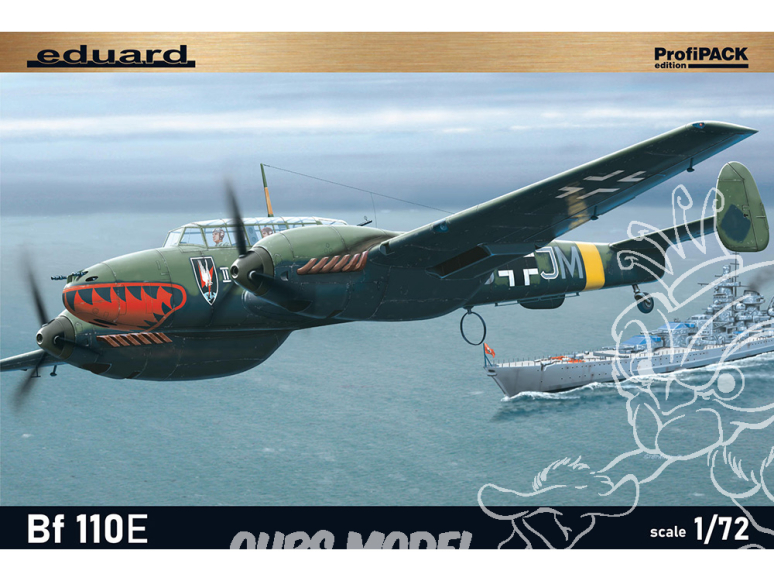 EDUARD maquette avion 7083 Messerschmitt Bf 110E ProfiPack Edition 1/72