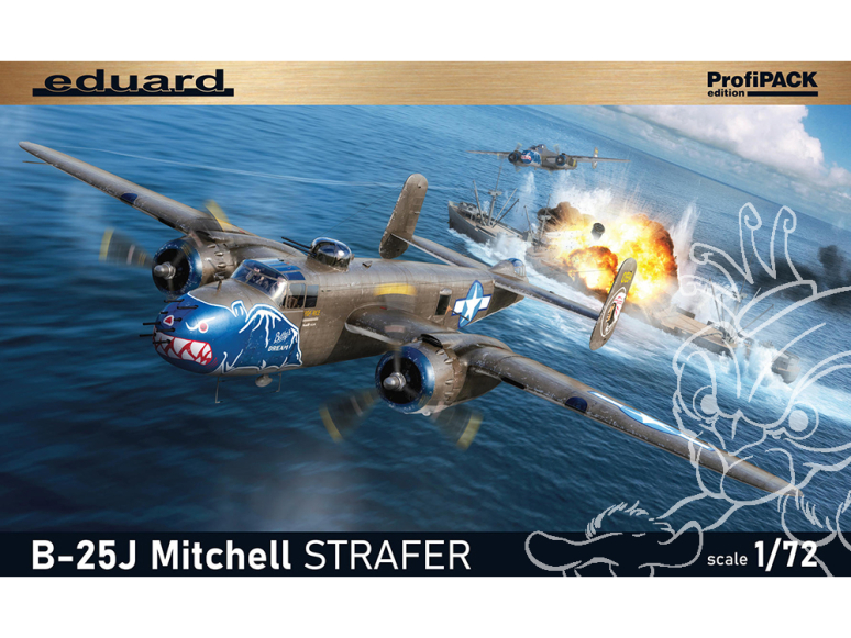 EDUARD maquette avion 7012 B-25J Mitchell Strafer ProfiPack Edition 1/72