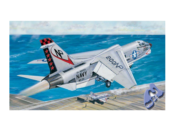 TRUMPETER maquette avion 02273 VOUGHT F-8J CRUSADER 1/32