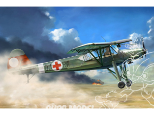 Hobby Boss maquette avion 80182 Avion ambulance allemand Fi-156 D-1 "White Stork" 1/35