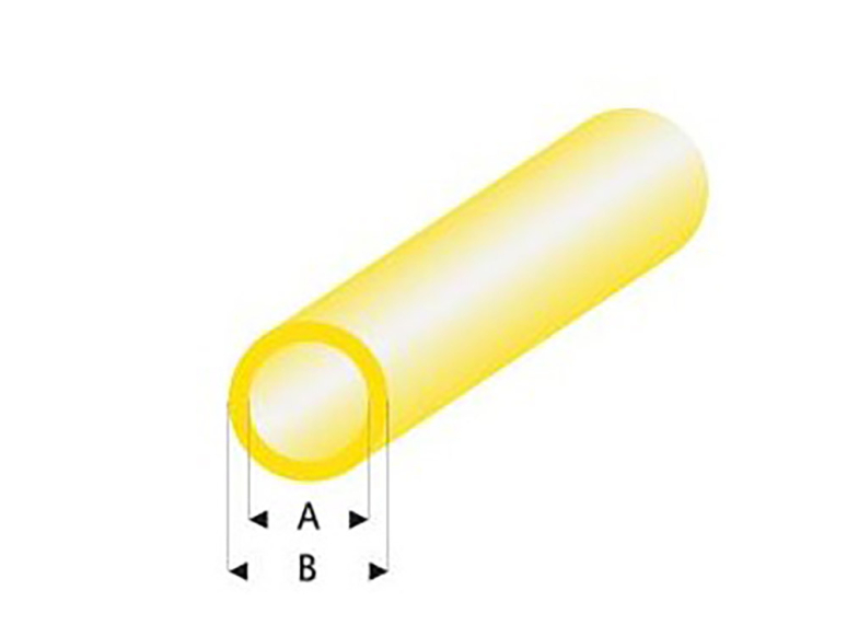 maquett 422-53/3 1 1 Tube styrène transparent Jaune 2x3mm 330mm de long