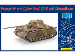 UM Unimodels maquettes militaire 555 Panzer IV avec 7,5cm KwK L/70 et Schmalturm 1/72