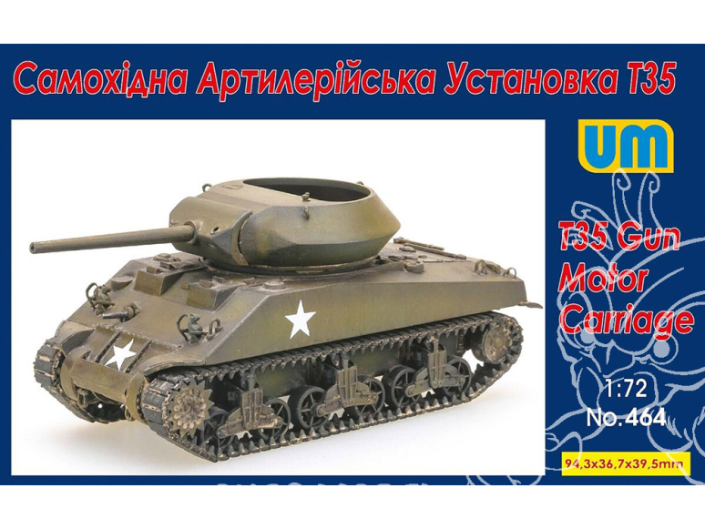 UM Unimodels maquettes militaire 464 M4 Sherman T35 canon automoteur 1/72