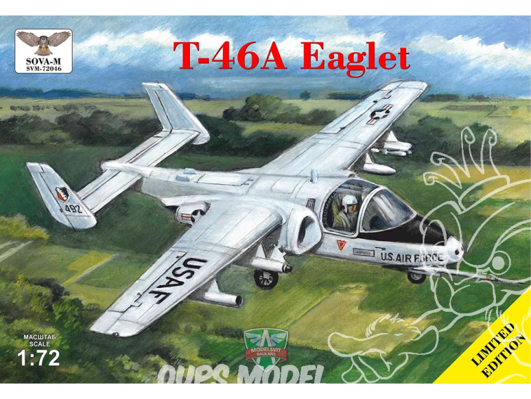 SOVA-M maquette avion 72046 Fairchild T-46A Eaglet 1/72