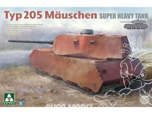 Takom maquette militaire 2159 Typ 205 Mauschen Char super lourd 1/35