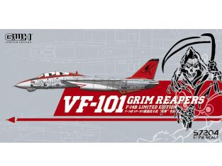 Great Wall Hobby maquette avion S7204 F-14B VF-101 Grim Reapers Edition limitée 1/72