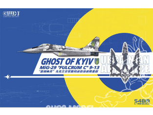 Great Wall Hobby maquette avion S4819 Fantome de Kiev MiG-29 "Fulcrum C" 9-13 Ukrainian Air Force Edition Limitée 1/48