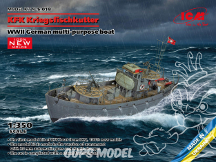 Icm maquette bateau S.018 KFK Kriegsfischkutter WWII 1/350