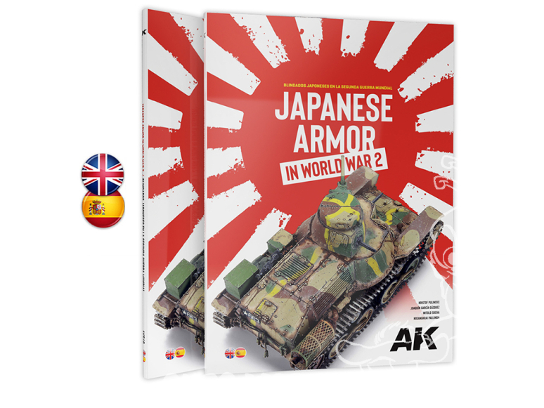 Ak Interactive livre AK549 Armure japonaise pendant la Seconde Guerre mondiale en Anglais Espagnol