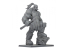 Yedharo Models figurine résine 1078 Champion orc V1 Echelle 70mm