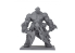 Yedharo Models figurine résine 0798 Champion orc sauvage V2 Echelle 70mm