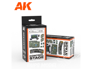 Ak Interactive Wargame series 1355 ÉTAPE DE CONTRÔLE DIORAMA WARGAME RÉSINE 100% POLYURÉTHANE COMPATIBLE ÉCHELLE 30-35MM