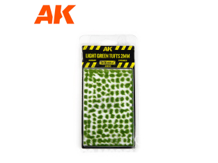 AK interactive Diorama Series ak8243 Touffes VERT CLAIR 2MM