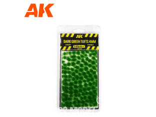 AK interactive Diorama Series ak8245 Touffes VERT FONCÉ 4MM