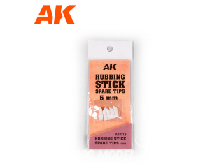 AK Interactive AK9319 EMBOUTS DE RECHANGE RUBBING STICK 5mm