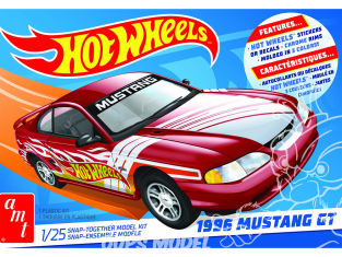 AMT maquette voiture 1298 "Hot Wheels" Ford Mustang GT Snap 1/25