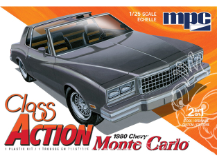 MPC maquette voiture 967 1980 CHEVY MONTE CARLO avec remorque et moto 1/25